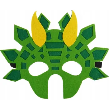 Karnevalová maska Filcová maska Dinosaurus karnevalový kostým