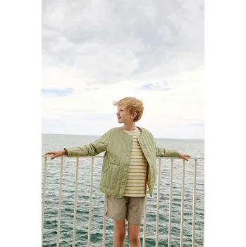 Chlapecké oblečení Dětská bunda Liewood Bea Jacket LW18636 zelená 07X, vel. 116