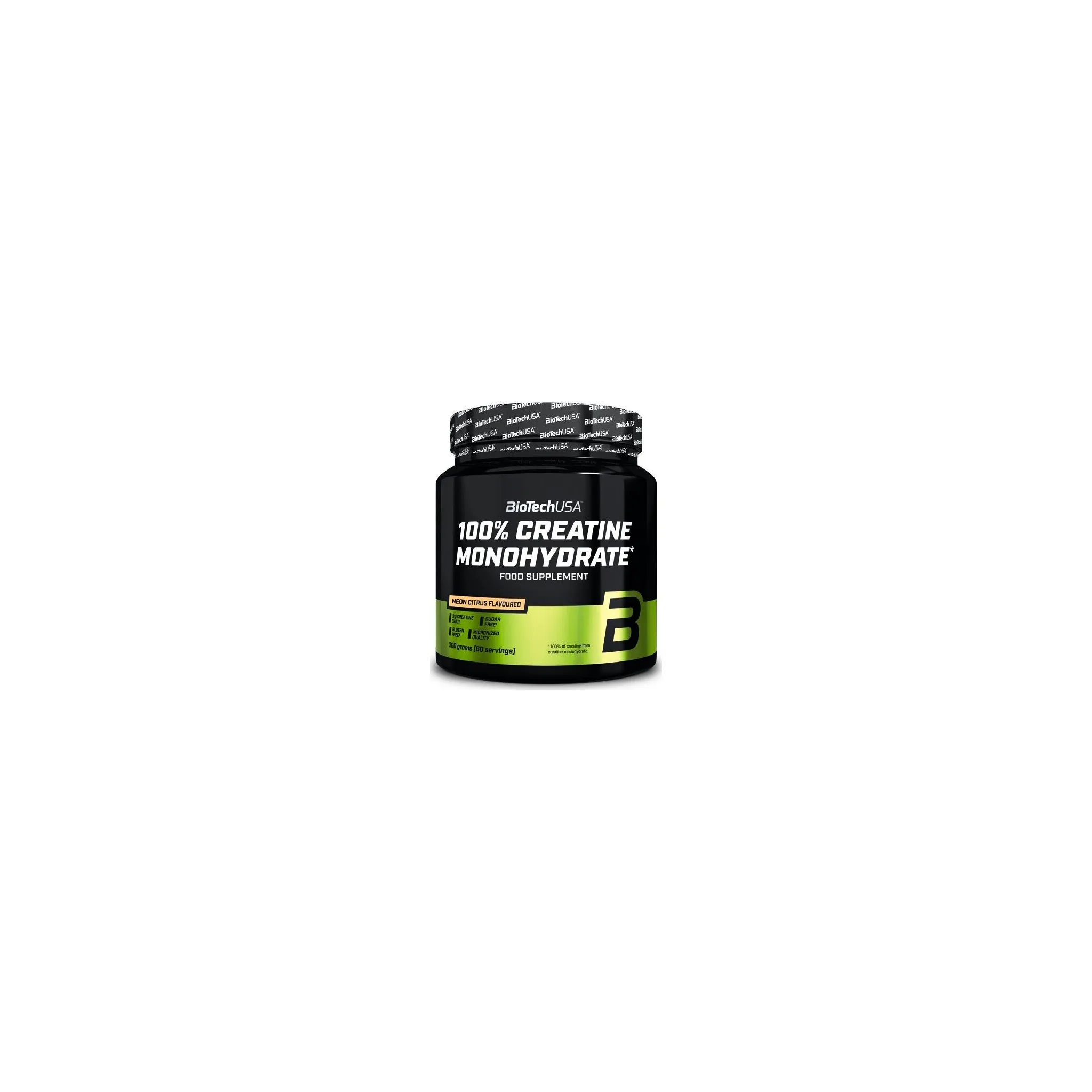 Fotografie 1 - Kreatin BioTechUSA 100% Creatine Monohydrate 300 g citron