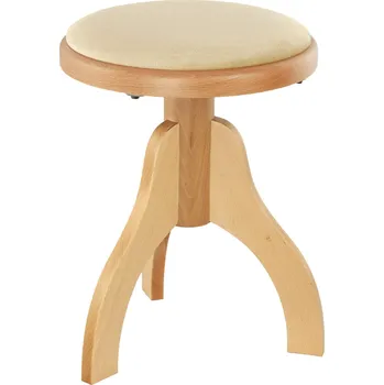 Příslušenství pro klávesový nástroj Bespeco SG3 Kulatá klavírní stolička Natural