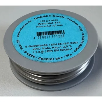 Páječka Chemet Trubičková pájka ø3mm 100g