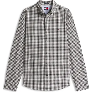 Pánské oblečení Košile Tommy Jeans Black Chck 1188110 XL