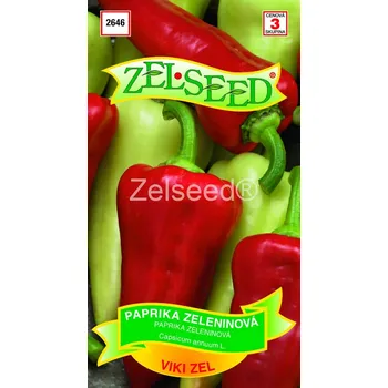 Semeno Paprika zeleninová Viki Zel (sladká, žlutozelená-červená, kapie, polní)