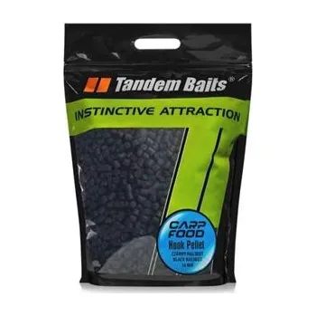 Chytací pelety Tandem Baits černý halibut 16mm/5kg