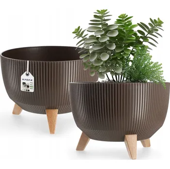 Květináč Plast Květináč Kadax béžový 33 cm x 33 x 23,3 cm