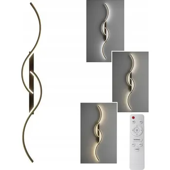 Nástěnné svítidlo Nástěnné svítidlo AjieQaQ černé, integrovaný LED zdroj 100 W