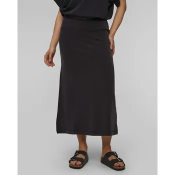Dámská sukně Černá Dlouhá Sukně S Obsahem Modalu Deha D22008-10009