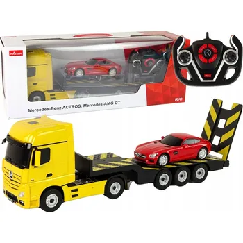 autíčko Autopřepravník Autíčko R/C Mercedes-Benz 1:26 Žluté Červené