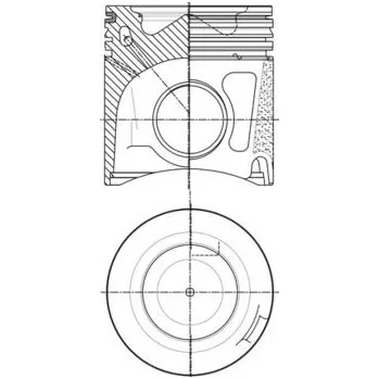 Píst motoru Píst MAHLE 007 PI 00150 002