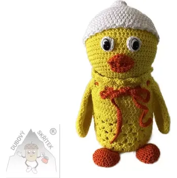 Velikonoční dekorace Dubový skřítek Kuřátková dóza – veselý doplněk i praktický úložný prostor