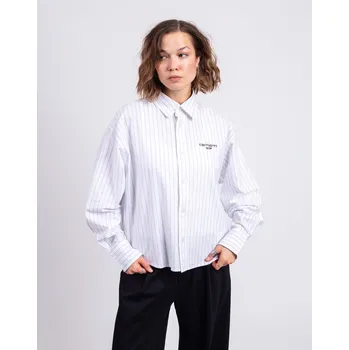 Dámská košile Carhartt WIP W' L/S Cassel Shirt Cassel Stripe, White/Black M