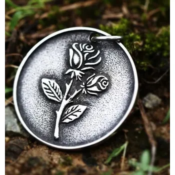 Řetízek Náhrdelník a přívěsek s růží