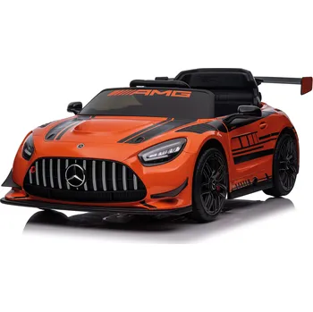 Dětské elektrovozidlo Dětské elektrické auto Mercedes-Benz AMG oranžové + dálkový ovladač