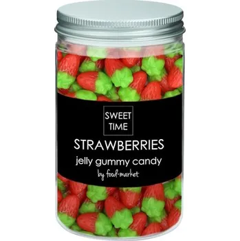 Bonbon želé bonbóny JAHODY 300g v dárkové dóze