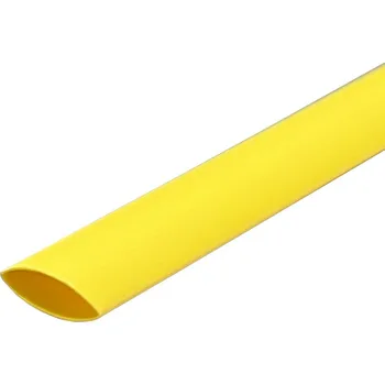 elektrický kabel Teplem smrštitelná bužírka Klauke, žlutá - 1,2 m (D-H 3/8)