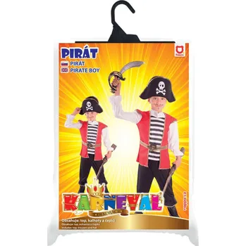 Karnevalový kostým Dětský kostým pirát s kloboukem (M)
