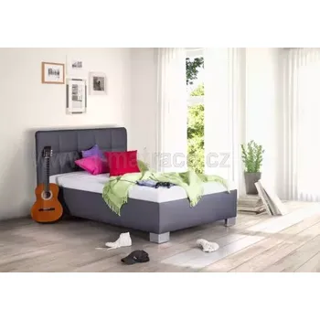 Postel Jednolůžková postel 90 cm - Blanár - Kelly (bílá) s roštem, i s matrací