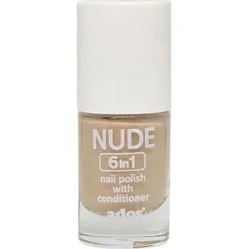 Lak na nehty ADOS Nude lak na nehty s kondicionérem 6v1 16 8g