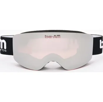 be-AM Lyžařské brýle SKI a SNB JUNIOR - černá/rose silver sklo
