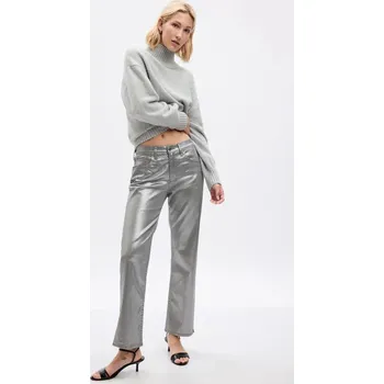Dámská móda Metalické džíny pro ženy GAP loose Mid Rise '90s 807039-00 Velikost: 26REG - standardní délka Tričko zdarma při nákupu nad 3000,-!
