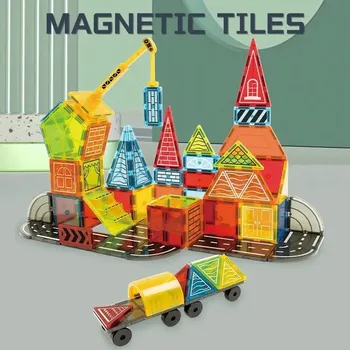 ostatní stavebnice Magnetická stavebnice Dream Builder 60ks sada - Magnetic Tiles