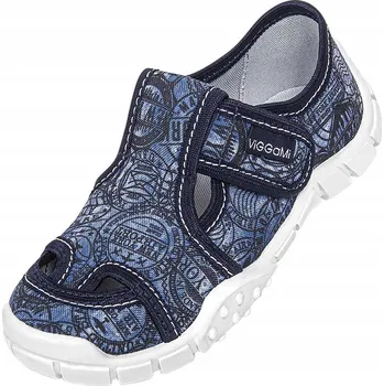 Dětská móda Viggami dětské papuče na suchý zip, vícebarevné, velikost 30