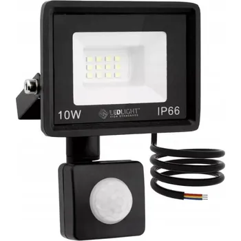 Halogenová LED lampa s pohybovým senzorem 10W reflektor venkovní