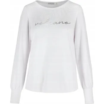 Dámská halenka Bílá volná dámská halenka VOLCANO L-DIA, velikost L