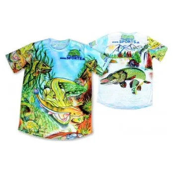 cyklistický dres Dres SPORTS malovaný - štika S