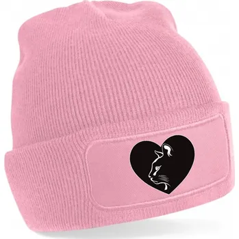 Čepice STRIKER Čepice kočka v srdci