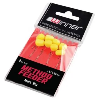 Method Feeder Mais Rig - 8cm / 4ks 0,22mm/č.8
