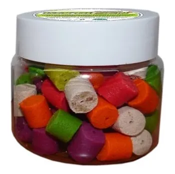 Návnadová surovina Feeder nuggets FLUO 12x10mm 150 ml Růžová Jahoda