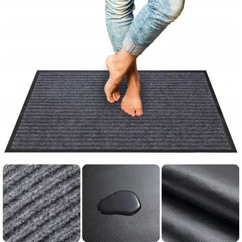 Rohožka GUMOVÁ ROHOŽKA před DVEŘE vchodová VENKOVNÍ Pedro 60x90 cm VNITŘNÍ