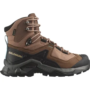 Dámská treková obuv Salomon Quest Element GTX W Mocha Mousse/Pewter/Marine Blue