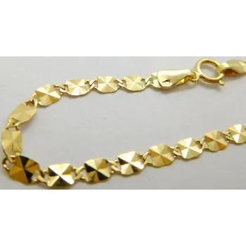 Řetízek Klenoty Budín Dámský široký mohutný zlatý gravírovaný řetízek 585/2,84gr 50cm HK6296 (Klenoty Budín Dámský široký mohutný zlatý gravírovaný řetízek 585/2,84gr 50cm HK6296)