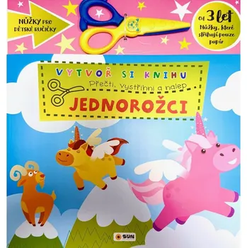 Vytvoř knihu Jednorožci - Přečti, vystřihni, nalep 3+
