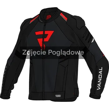 Moto bunda REBELHORN VANDAL 2 AIR BLACK RED TEXTILE MOTORCYCLE JACKET - 2XL