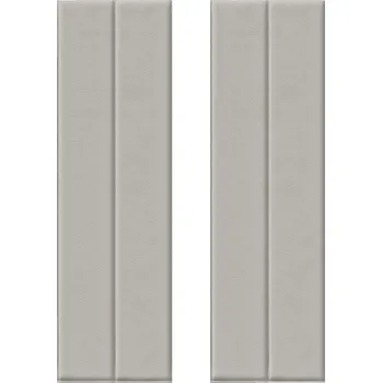 Samolepící dekorace HCS deco Samolepicí 3D dekorace imitace šedé kůže pruhy LEA603 225 x 4-7 x 690 mm 2 ks