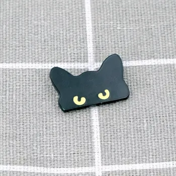 Černá naštvaná kočka