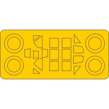 Plastikový model Maska pro plastikový model 1/72 Messerschmitt Bf 109E-4/7 - Special Hobby M72009