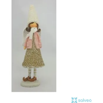 Vánoční ozdoba Andělka s kabátkem