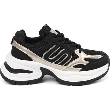 Dámské tenisky Trendy tenisky dámské černé na platformě 36