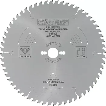 Pilový kotouč Diamantový kotouč na lamino a DTD - D350x3,5 d30 Z72, - C23707214M, CMT Xtreme