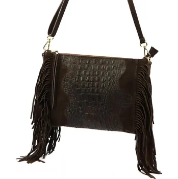 Kožená kabelka Luka hnědá KZ2259653