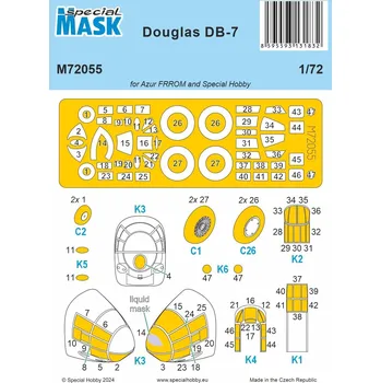 Plastikový model 1/72 DB-7 MASK - Special Hobby M72055