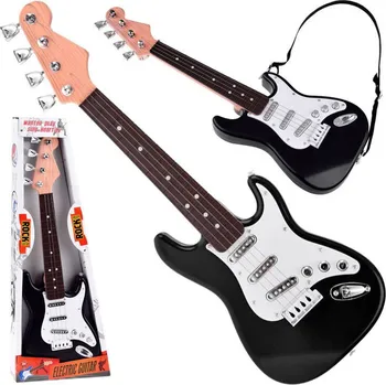 Hudební nástroj pro děti Dětská elektrická kytara Rock Černá