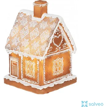 Svícen Perníková chaloupka LED 18 cm