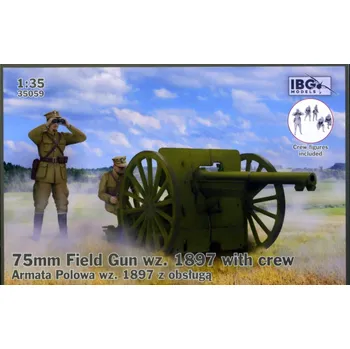 Plastikový model 75mm Field Gun wz.1897 with crew - IBG Models 35059