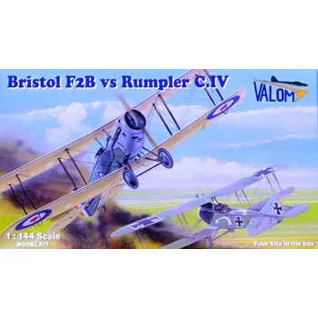 Plastikový model Bristol F2B vs Rumpler C.IV (4-in-1) - Valom 14422