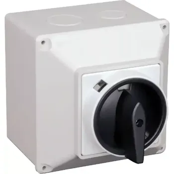 spínač Krabicový hlavní vypínač, ON-OFF Tracon TKF-32T65 400V, 50Hz, 32A, 4P, 11kW, 64×64mm, IP65 (Tracon TKF-32T65)